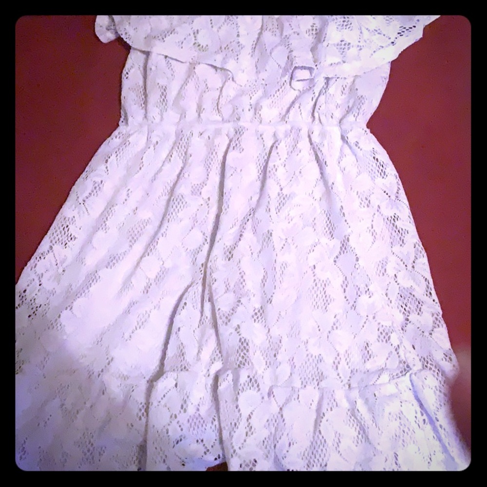 White lace dress